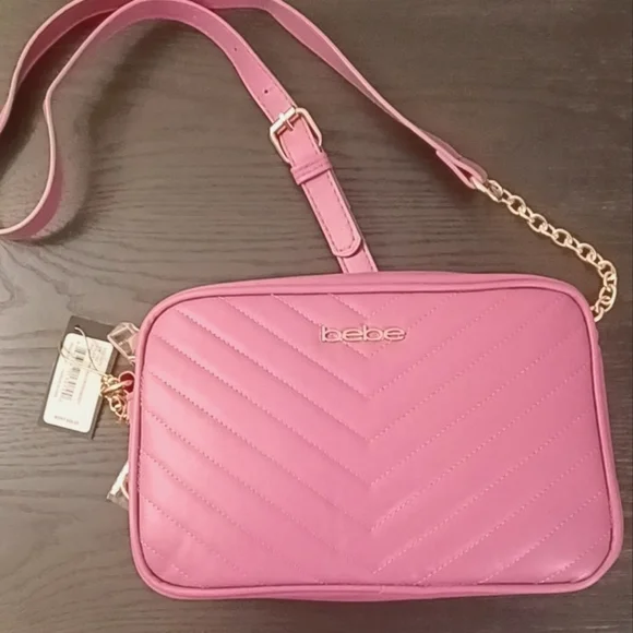 Bebe crossbody bag pink hotsell